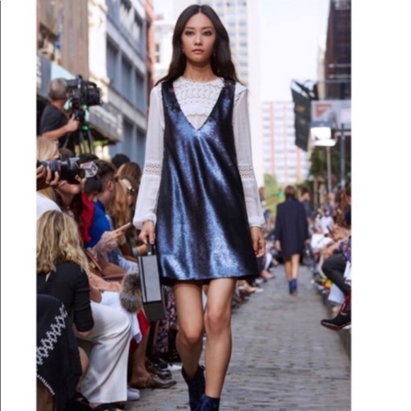 Rebecca Minkoff Mini Sequence Sleeveless Dress - Picture 2 of 16